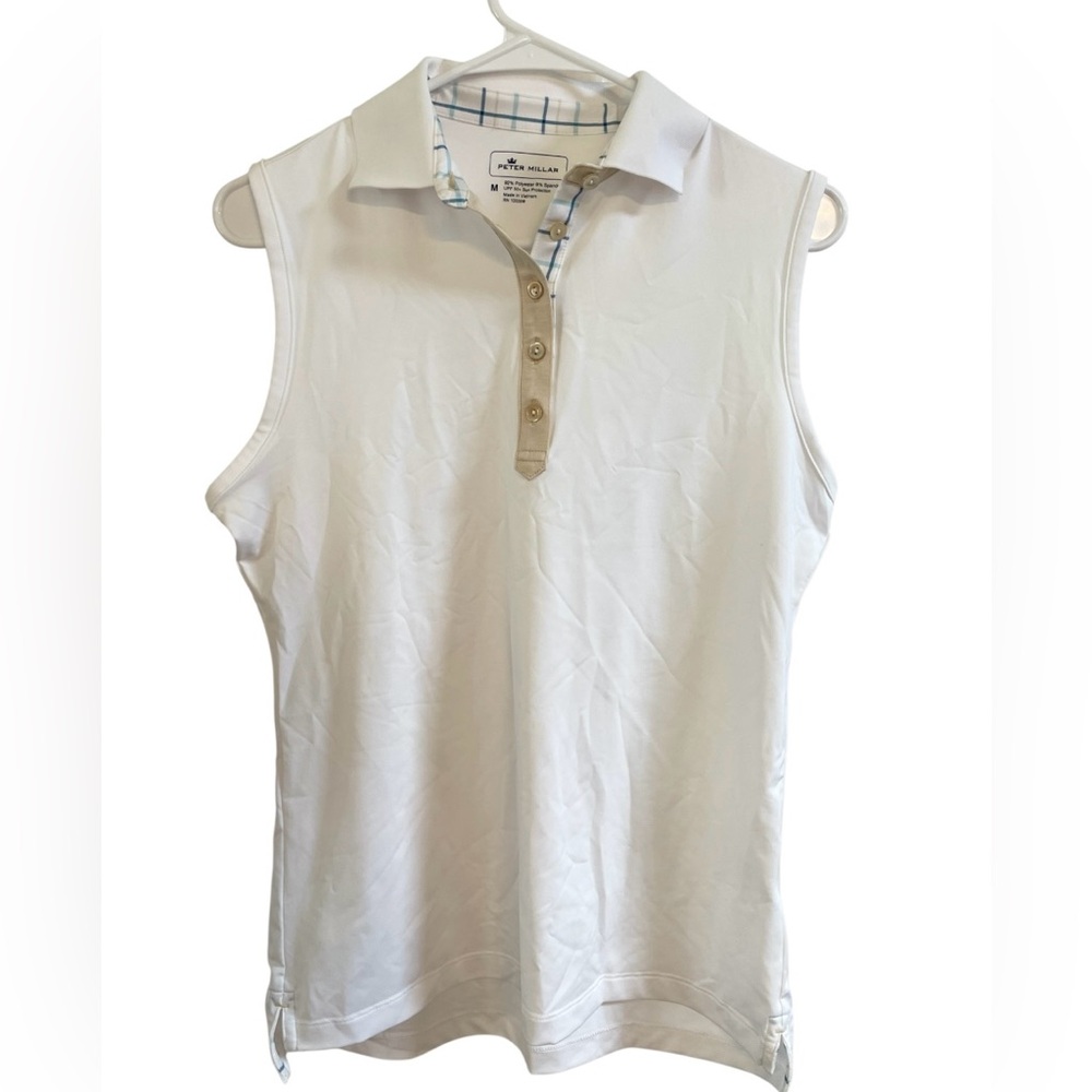 Peter Millar Women’s Sleeveless Polo Golf Shirt Size Medium